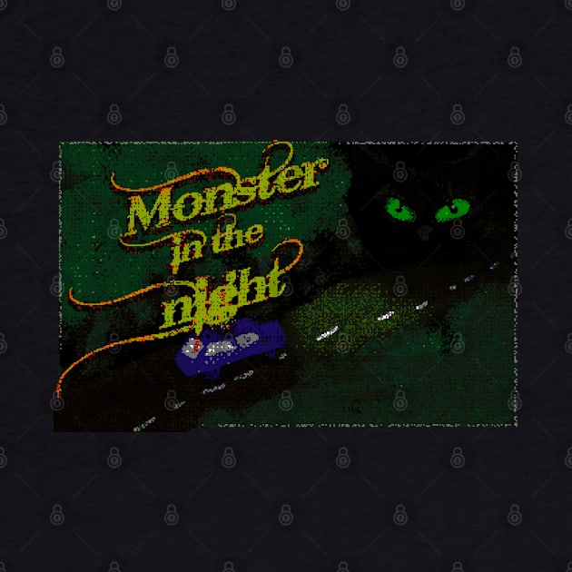 Pixel monster in the night by EvgeniiV